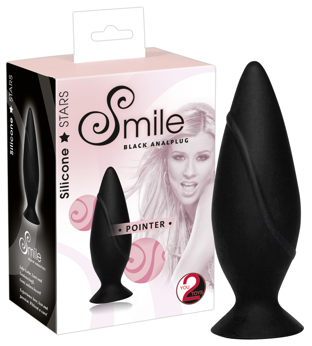 SMILE Pointer análkúp - fekete Anál dildó, anál tágító, vibrátor kép