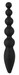Anos Anal Beads - anál gyöngysor vibrációval (fekete) kép