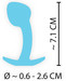 Cuties Mini Butt Plug - szilikon anál dildó - kék (2,6 cm) kép