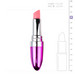 Easytoys Lipstick - vízálló rúzsvibrátor (pink) kép