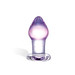 GLAS Amethyst Rain - üveg anál dildó (áttetsző lila) kép