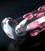 Icicles No. 19 - gyöngyös, üveg G-pont vibrátor (áttetsző-pink) kép