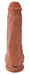 King Cock 11 - nagy tapadótalpas, herés dildó (28 cm) - sötét natúr kép