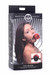 Master Series - rózsás, szilikon szájpecek (piros-fekete) kép