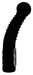 Prostate massager - forgó prosztatavibrátor (fekete) kép