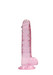 REALROCK - áttetsző élethű dildó - pink (17 cm) kép