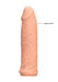 RealRock Penis Sleeve 6 - péniszköpeny (17 cm) - natúr kép