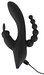 SMILE Triple - akkus, vízálló 3 ágú vibrátor (fekete) kép