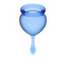 Satisfyer Cup - menstruációs kehely szett (kék) - 2 db kép