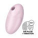 Satisfyer Vulva Lover 3 - akkus, léghullámos csiklóizgató vibrátor (pink) kép