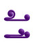 Snail Vibe Duo - akkus, 3in1 stimulációs vibrátor (lila) kép