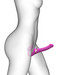 Strap-on-me L - pánt nélküli felcsatolható, léghullámos vibrátor - nagy (pink) kép