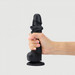 Strap-on-me M - kétrétegű, talpas, élethű dildó (fekete) kép