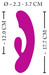 XOUXOU - akkus, makkos, csiklókaros vibrátor (pink) kép