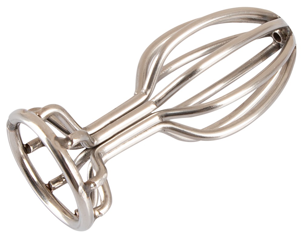 ANOS Metal - kalitkás acél anál dildó (ezüst) Anál dildó, anál tágító, vibrátor kép