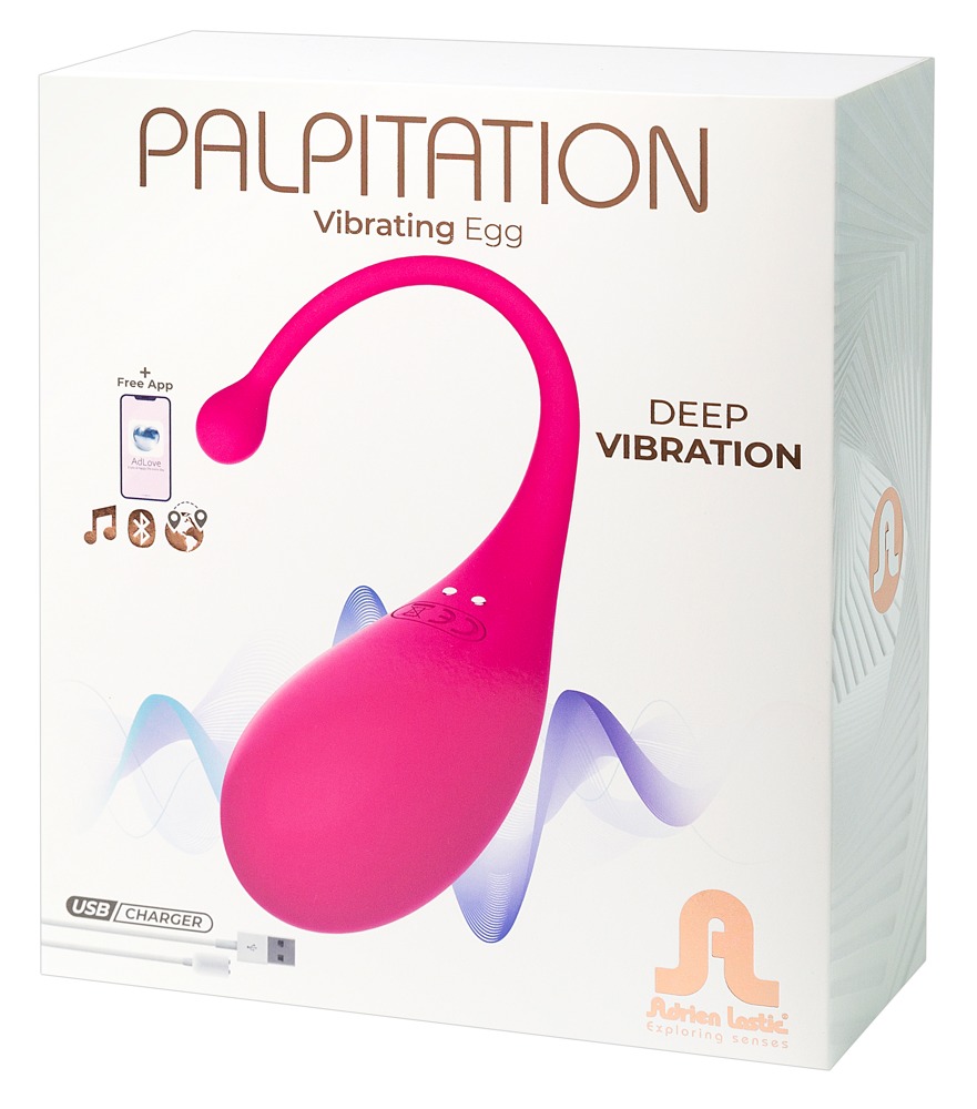 Adrien Lastic Palpitation - okos, akkus vibrációs tojás (pink) Gésa golyó, hüvely izgató kép