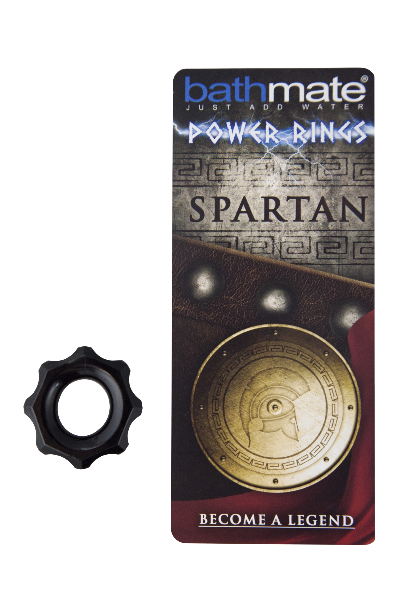BathMate - Spartan szilikon erekciógyűrű (fekete) kép