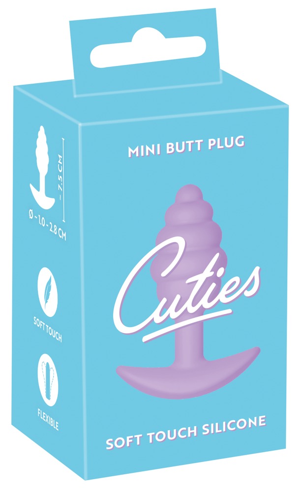 Cuties Mini Butt Plug - szilikon anál dildó - lila (2,8 cm) Anál dildó, anál tágító, vibrátor kép