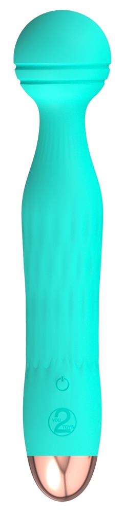 Cuties Mini Wand - akkus, vízálló, masszírozó vibrátor (zöld) Nagy és normál vibrátor kép
