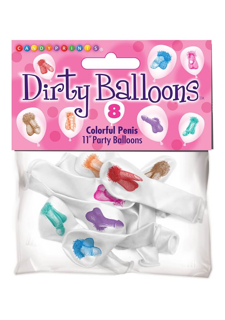 Dirty Balloons - pénisz mintás léggömb (7 db) kép