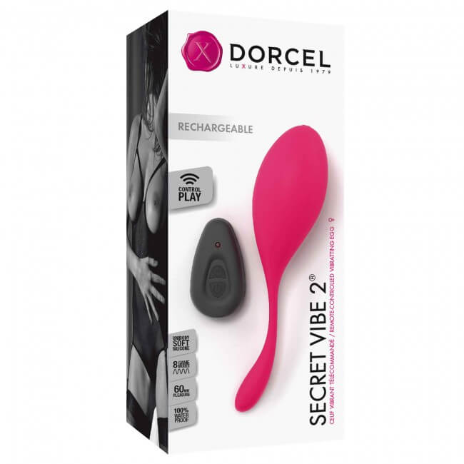 Dorcel Secret Vibe 2 - akkus, rádiós vibrációs tojás (pink) Gésa golyó, hüvely izgató kép