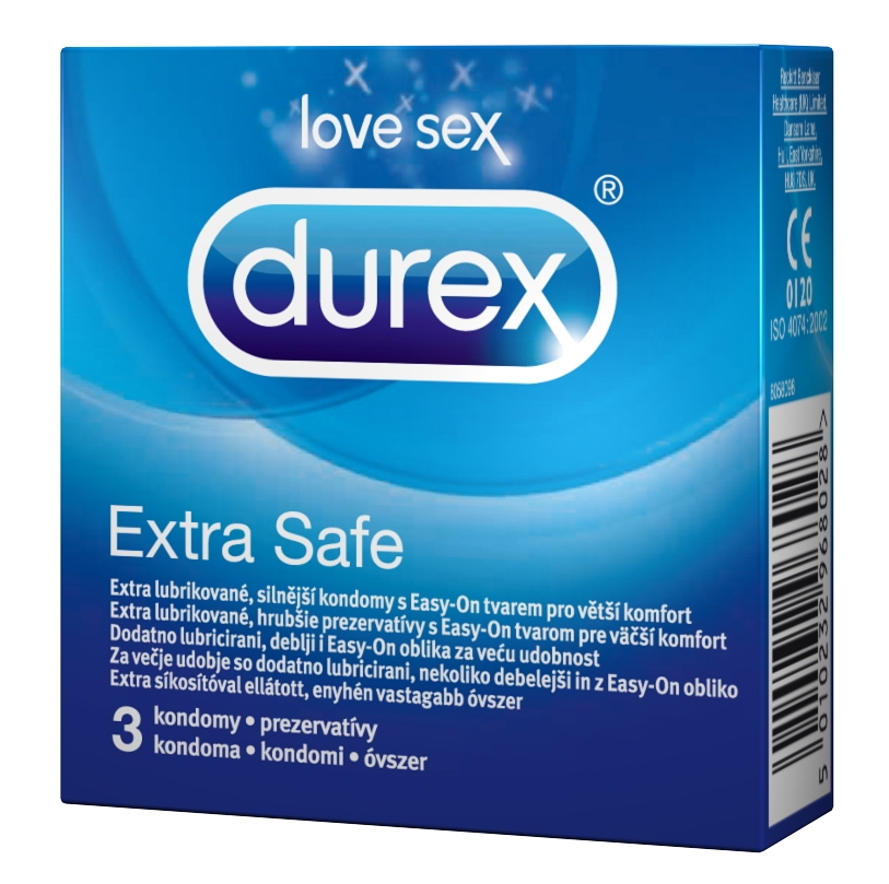 Durex extra safe - biztonságos óvszer (3 db) kép