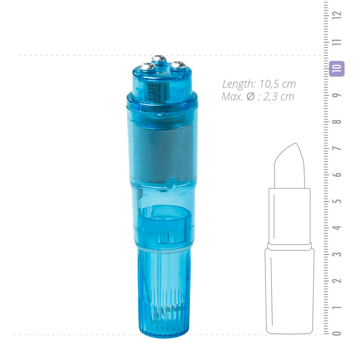 Easytoys Pocket Rocket - vibrátoros szett - kék (5 részes) Kicsi vibrátor kép