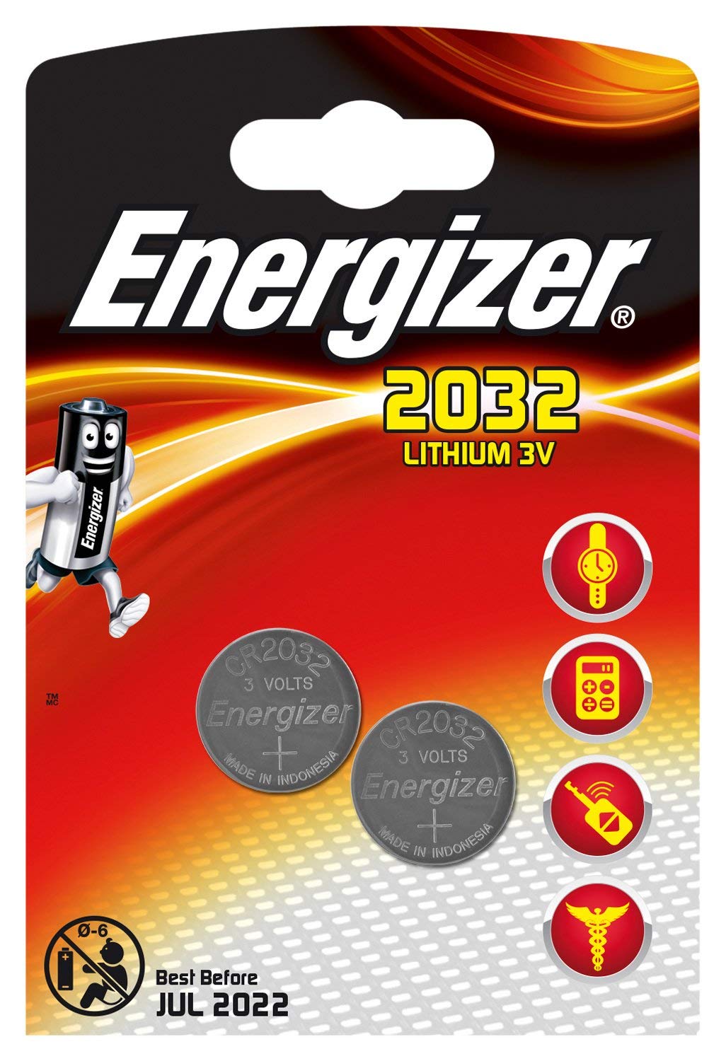 Energizer gombelem CR2032 (2 db) Elem, powerbank kép