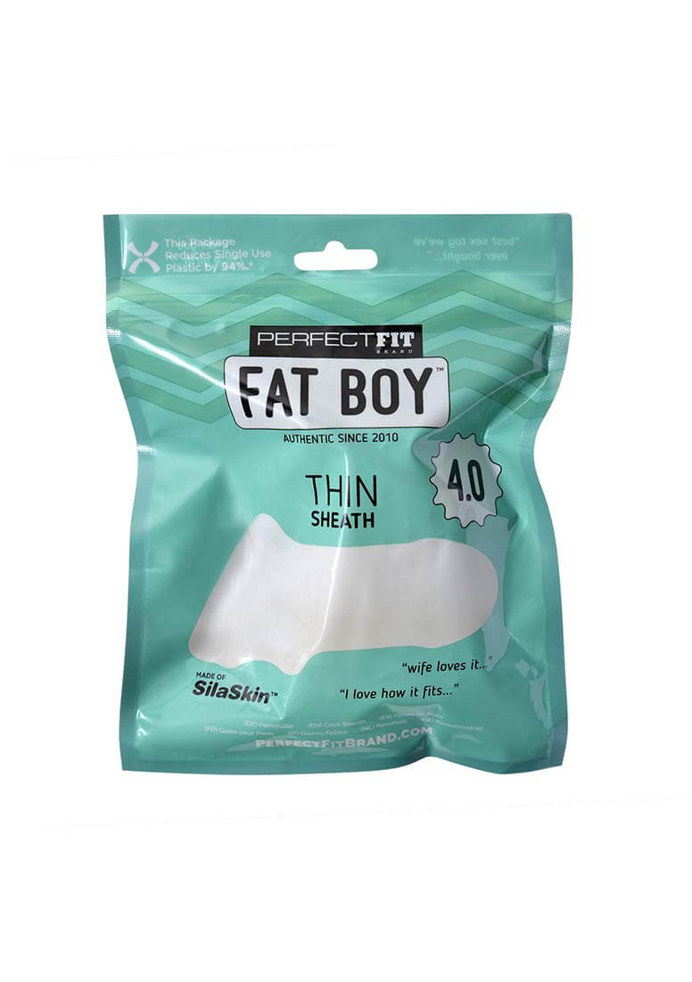 Fat Boy Thin - péniszköpeny (10 cm) - tejfehér kép