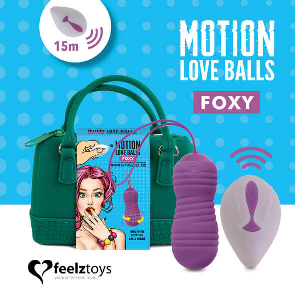 FeelzToys Foxy - akkus,rádiós,vízálló vibrációs tojás (lila) kép