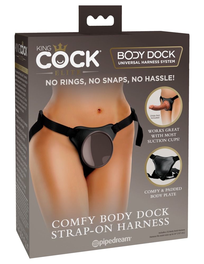 King Cock Elite Comfy Body Dock - felcsatolható alsó (barna) kép