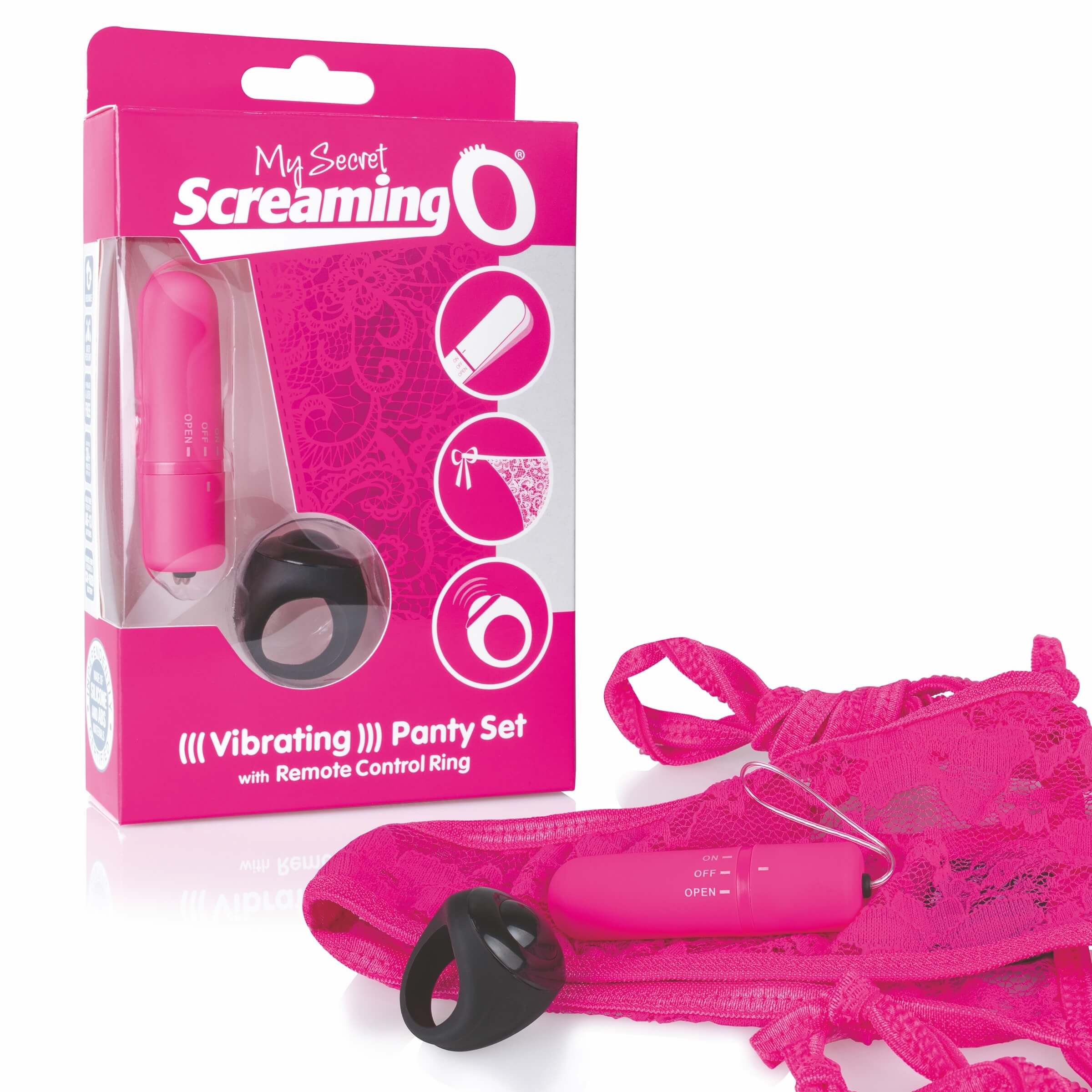 MySecret Screaming Pant - rádiós vibrációs bugyi (pink) kép