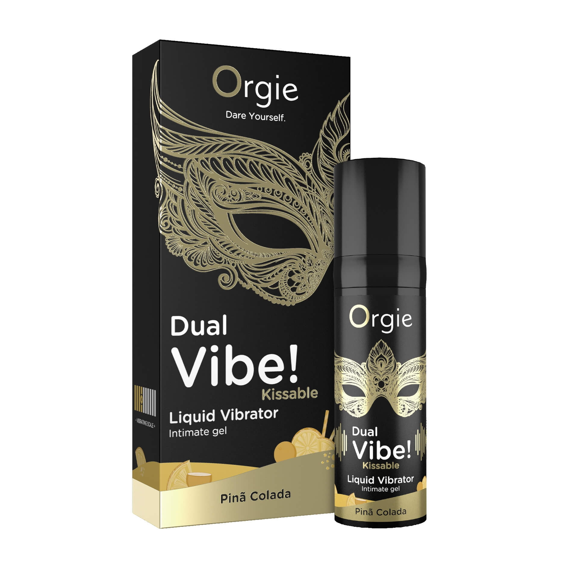 Orgie Dual Vibe! - folyékony vibrátor - Pinã Colada (15 ml) Parfüm, kozmetikum kép