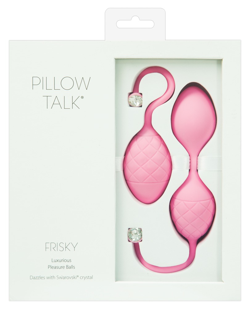 Pillow Talk Frisky - 2 részes gésagolyó szett (pink) Gésa golyó, hüvely izgató kép
