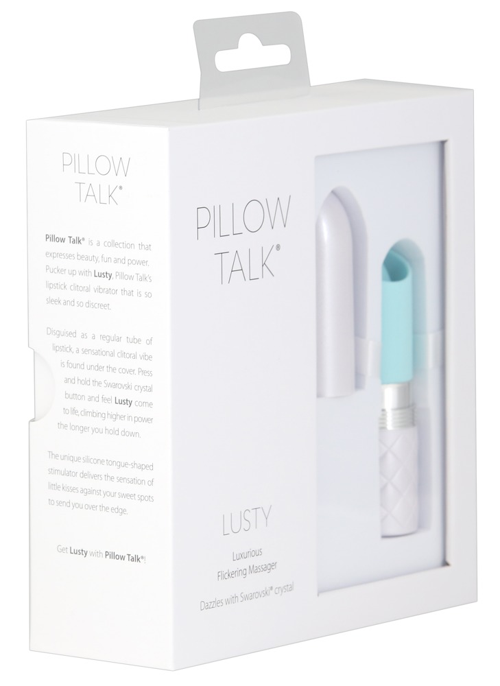 Pillow Talk Lusty - akkus, nyelves rúdvibrátor (türkiz) Kicsi vibrátor kép