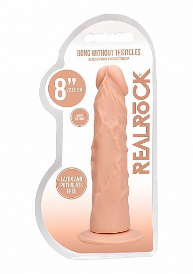 RealRock Dong 8 - élethű dildó (20 cm) - natúr Dildó, műpénisz kép