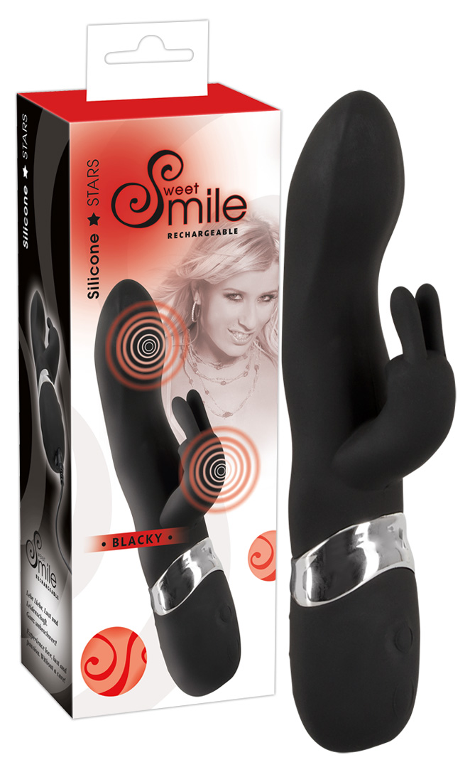 SMILE Blacky - USB-s kétmotoros vibrátor (fekete) kép
