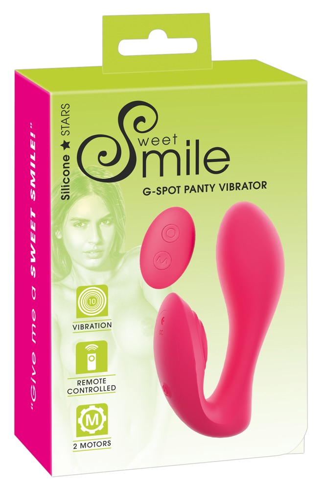 SMILE Panty - akkus, rádiós 2in1 vibrátor (pink) Hüvely és csikló izgató vibrátor kép