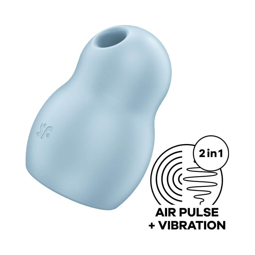 Satisfyer Pro To Go 1 - akkus, léghullámos csiklóizgató vibrátor (kék) Csikló izgató vibrátor kép