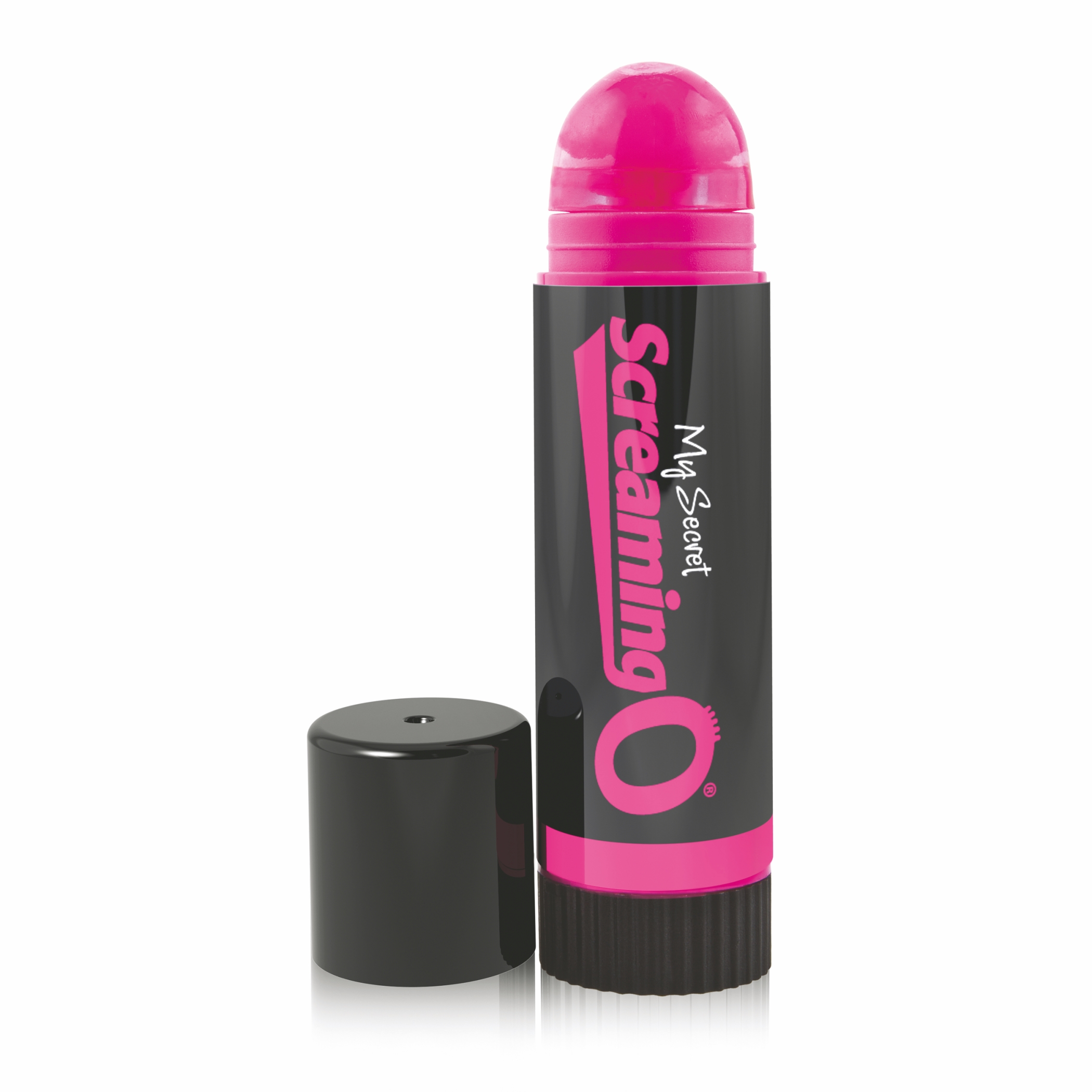Screaming Lip Balm - rúzs vibátor (fekete-pink) Kicsi vibrátor kép