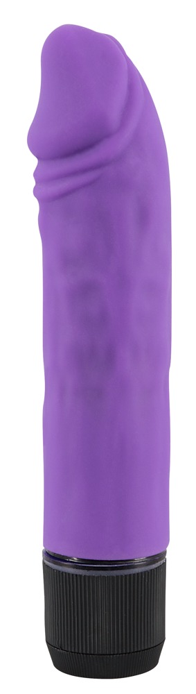 Silicone Lover - realisztikus vibrátor (lila) Nagy és normál vibrátor kép