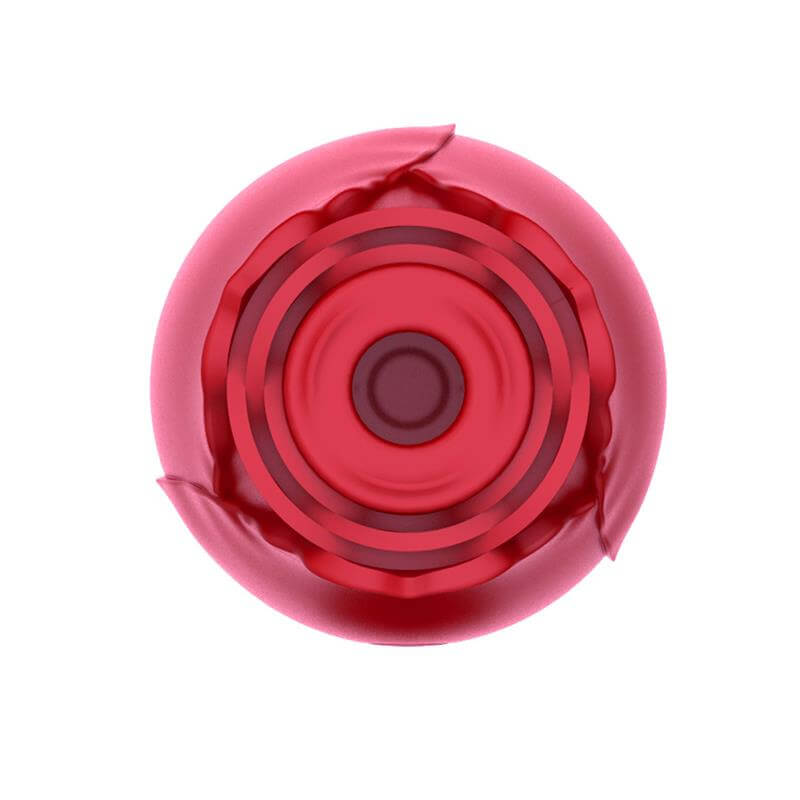 ÜNIHÖRN Redrose - akkus, léghullámos rózsa csikló vibrátor (piros) Csikló izgató vibrátor kép