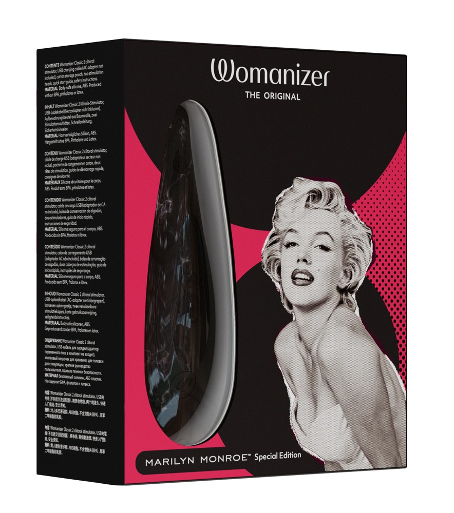 Womanizer Marilyn Monroe Special - akkus csiklóizgató (fekete) Csikló izgató vibrátor kép