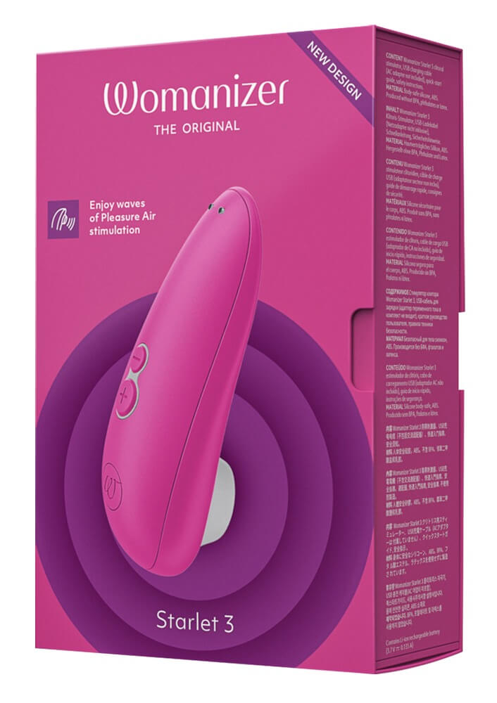 Womanizer Starlet 3 - akkus, vízálló csiklóizgató (pink) Csikló izgató vibrátor kép