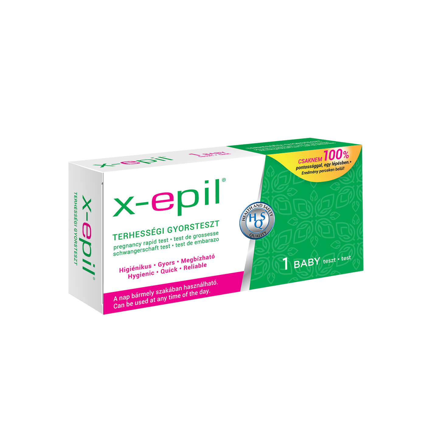 X-Epil - terhességi gyorsteszt csík (1 db) Intim higiénia, intim ápolás kép